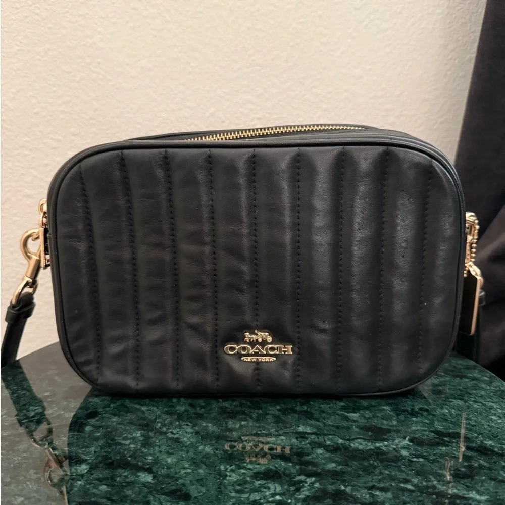 COACH | JESS CROSSBODY CAMERA BAG | BLACK | GOLD HARDWARE